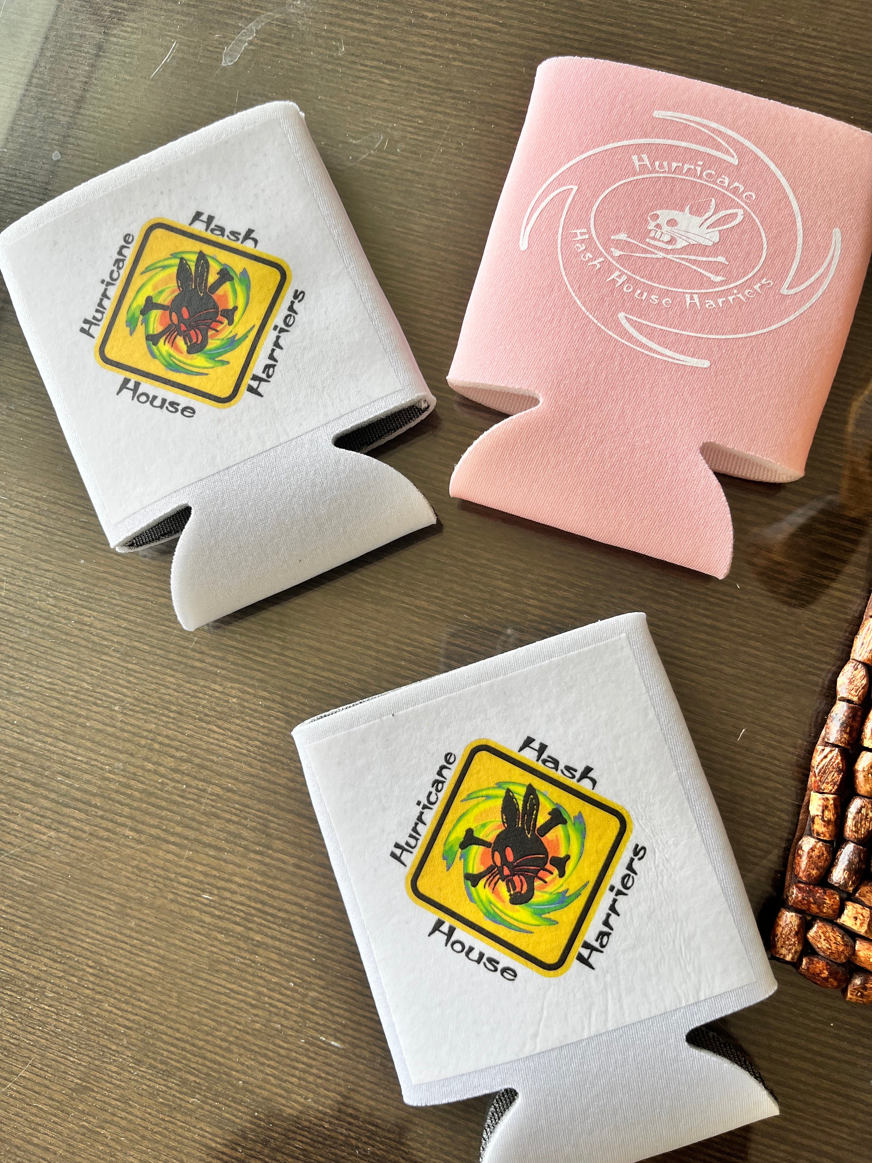 Custom koozies, keychains & fanny packs.