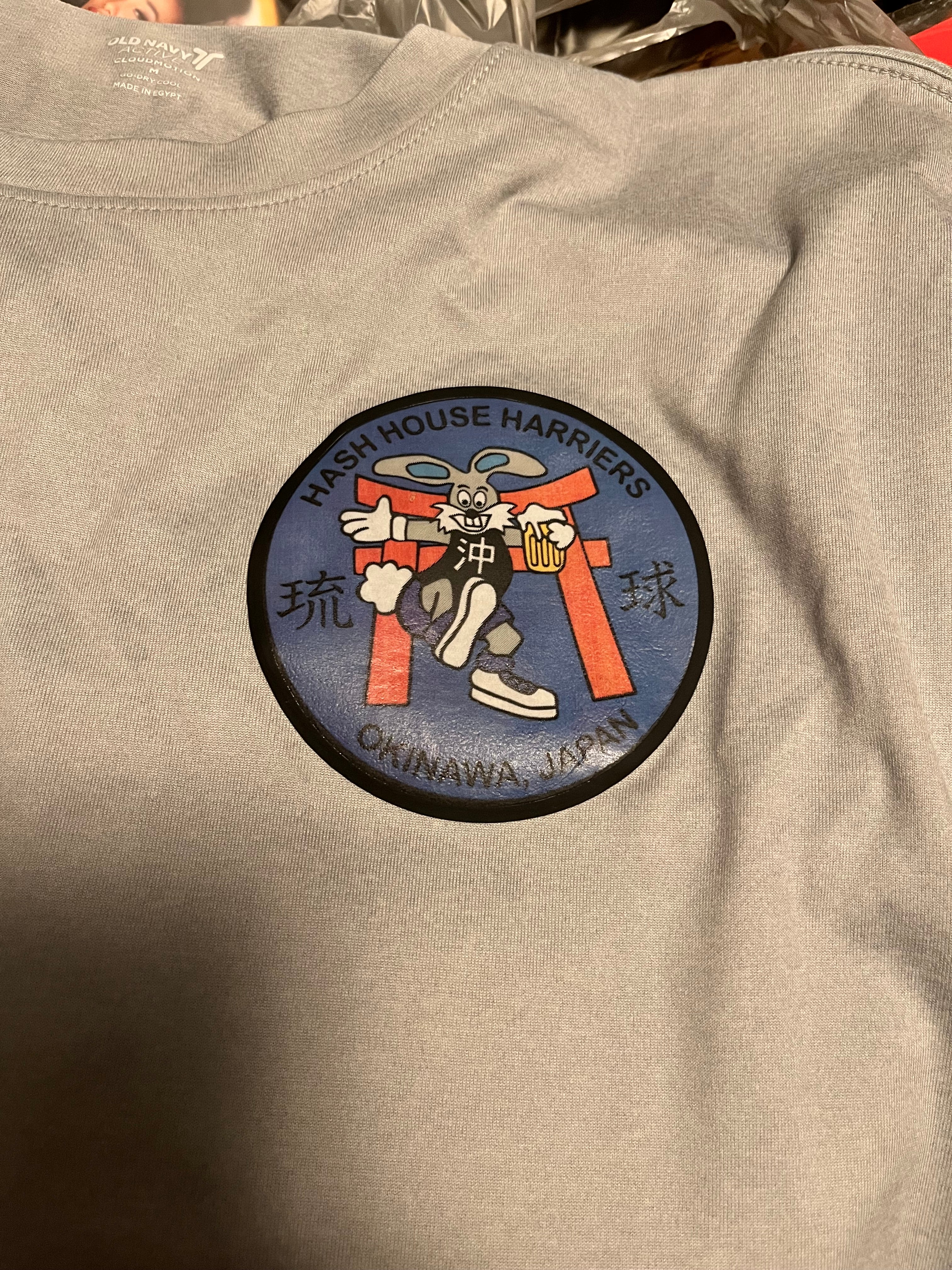 Custom T-Shirts, hash necklaces, doozies, keychains, swinger shirts, hash name decals for vehicle or drinking vessel, hats, etc.
