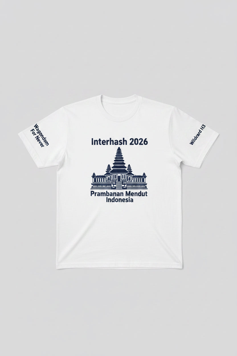 T-shirt with medallion size graphic on front & lettering on back